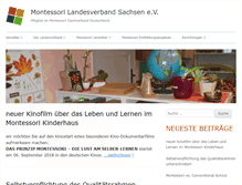 Tablet Screenshot of montessori-sachsen.com