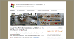 Desktop Screenshot of montessori-sachsen.de